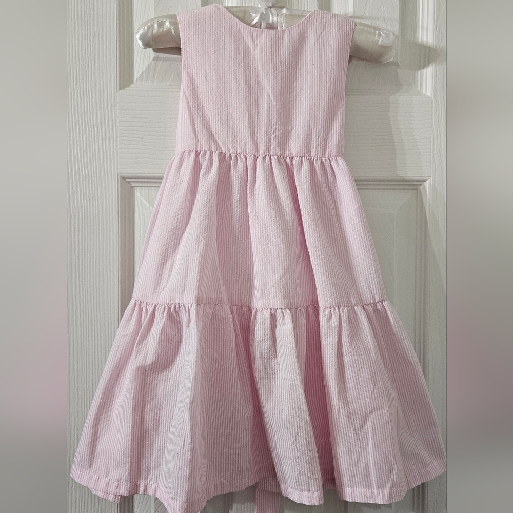Edgehill Collection Light Pink Striped Dress